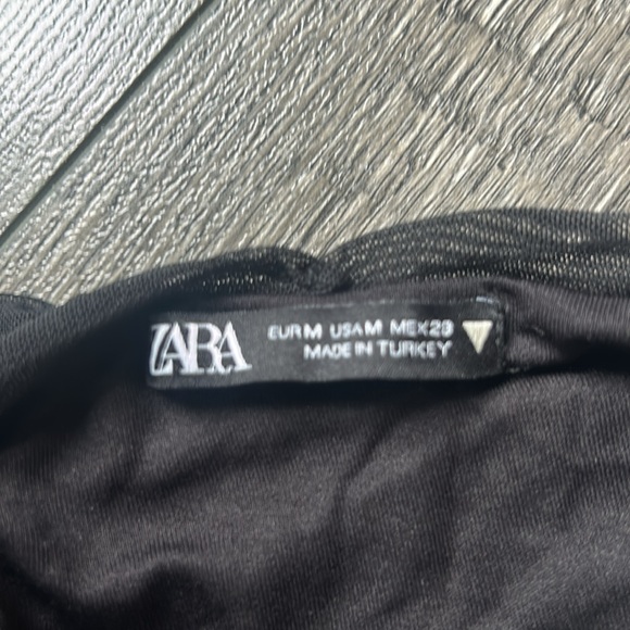 Zara Ruched Mesh Crop Tank - Picture 3 of 3